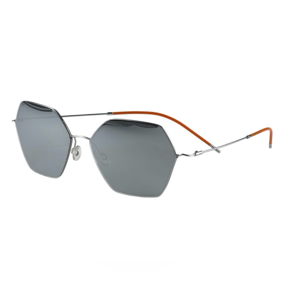 Brand New Titanium Lithe Mirrored Sunglasses! Made In Germany! Orig $299